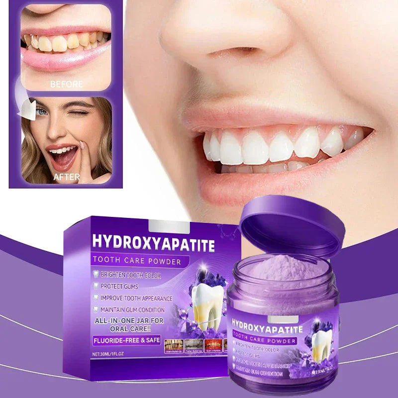 Purple Brightening Powder Enamel-Safe Toothpaste Whitening Powder Strengthen Teeth And Gums Tooth Repair Mineral Powder Gifts