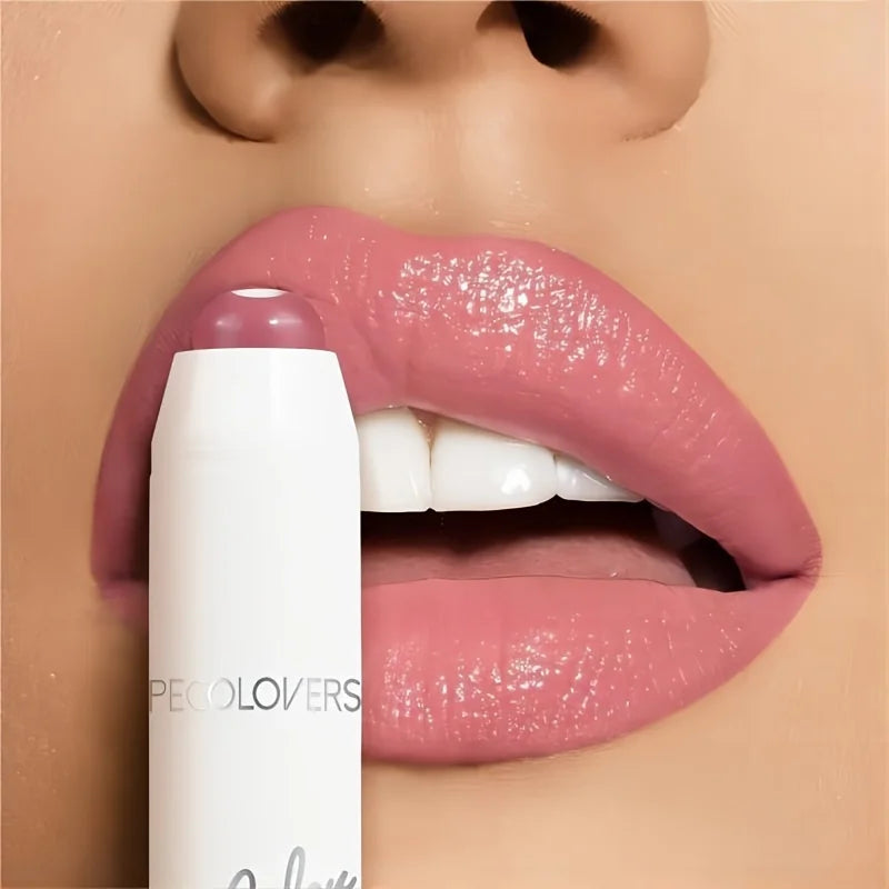 PECOLOVERS Waterproof Lipstick for Women - Long-Lasting, Moisturizing Gloss with Natural Finish, Suitable for All Skin Types