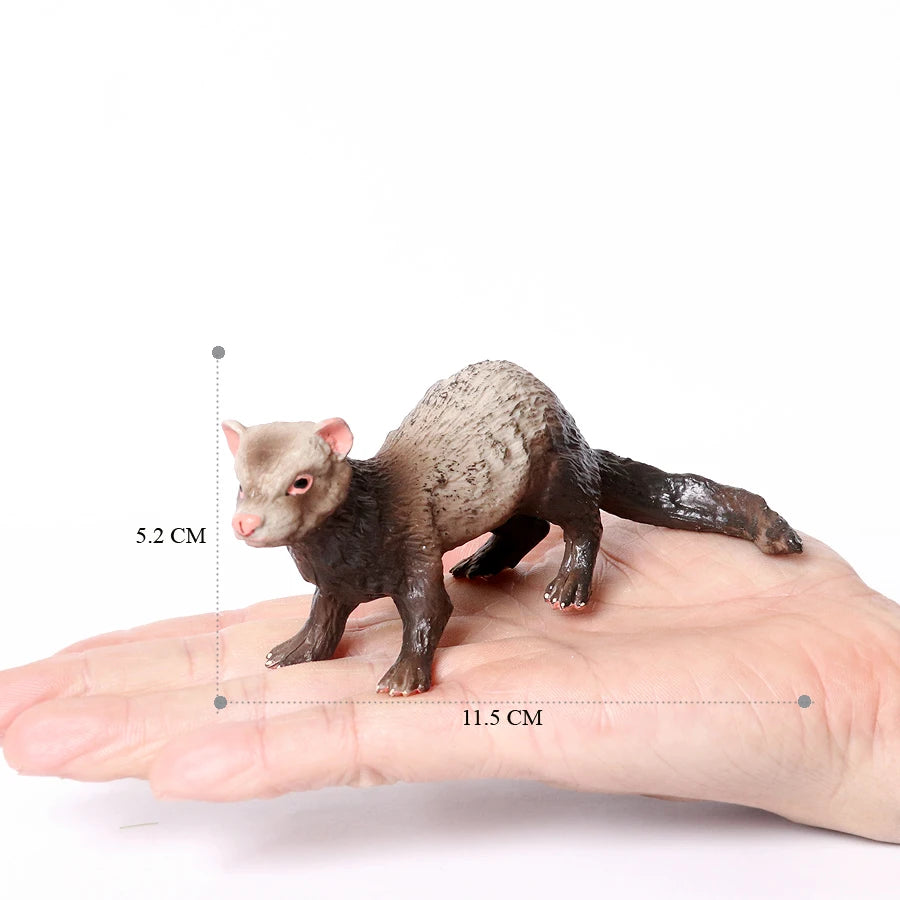 Realistic Woodland Creatures Figurines Toys Raccoon,Beavers ,Badger,Anteater,Platypus Easter Eggs Education Birthday Gift