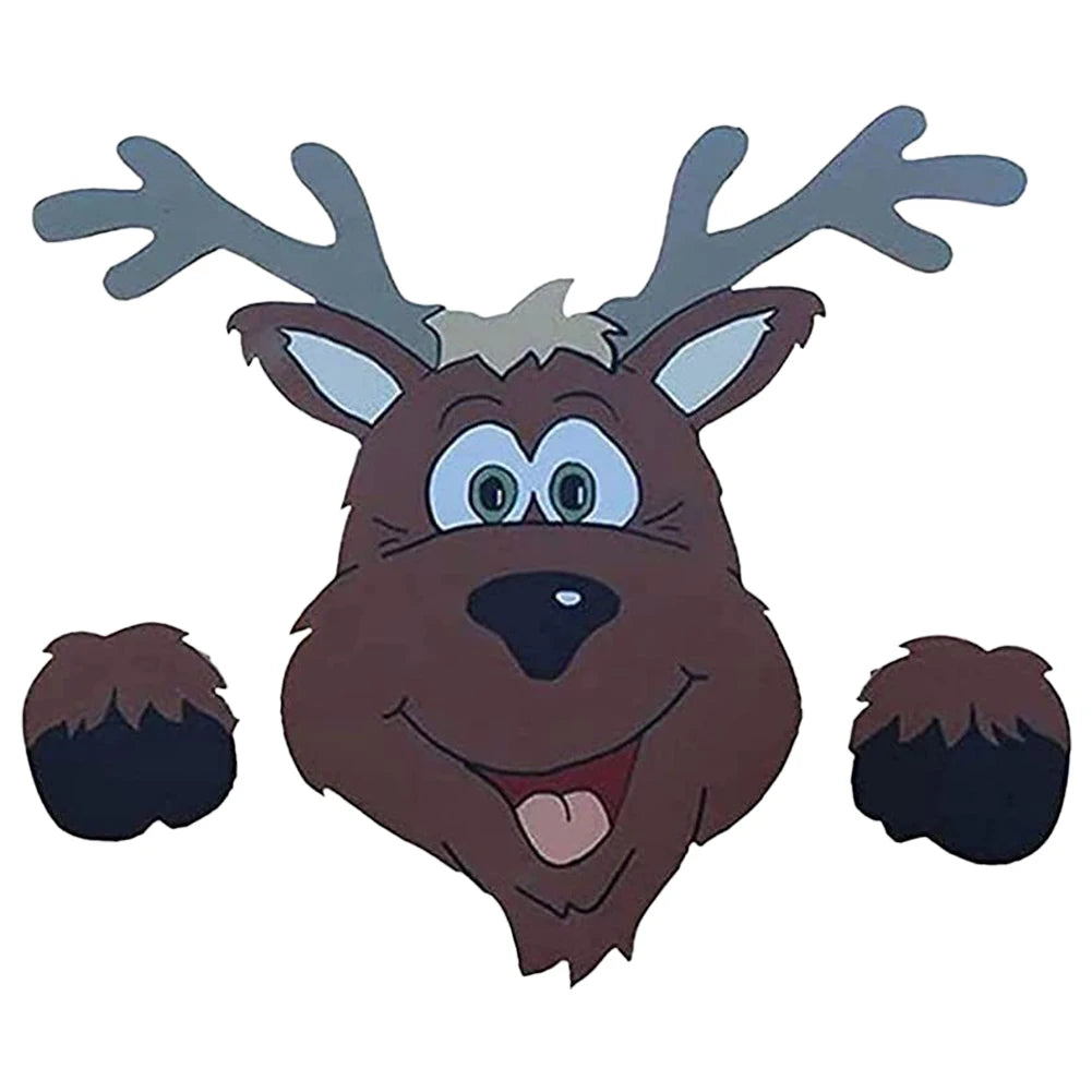 Christmas Outdoor Fence Art Sign Ornament Versatile Peeking Garden Yard Decorations Cute for Garden Yard Patio Decor