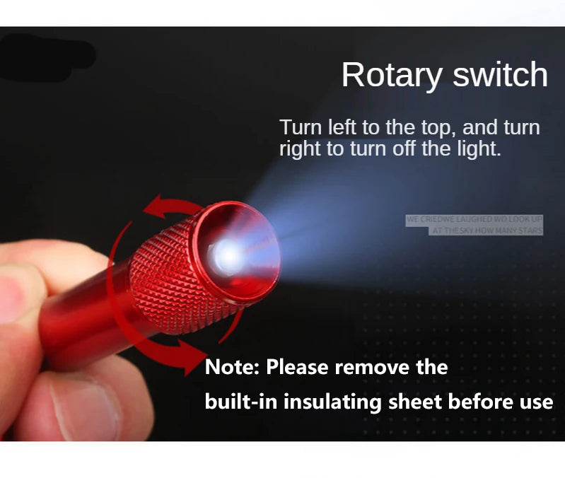 Mini Torch Keychain Pendant with battery Portable Small Light led flashlight Car Key Chain Pendant Key Ring mini flashlights