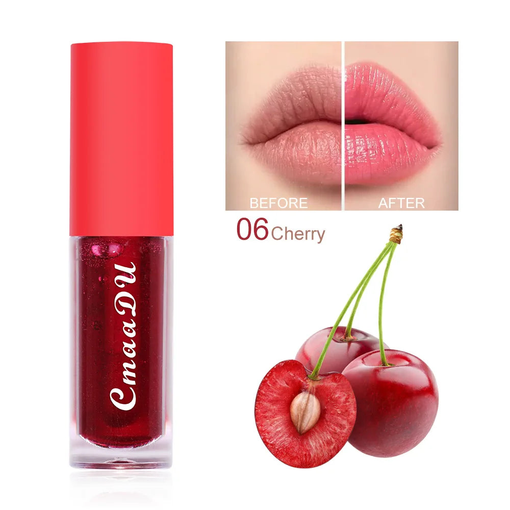 6 Color Fruit Flavor Color Change Lip Oil