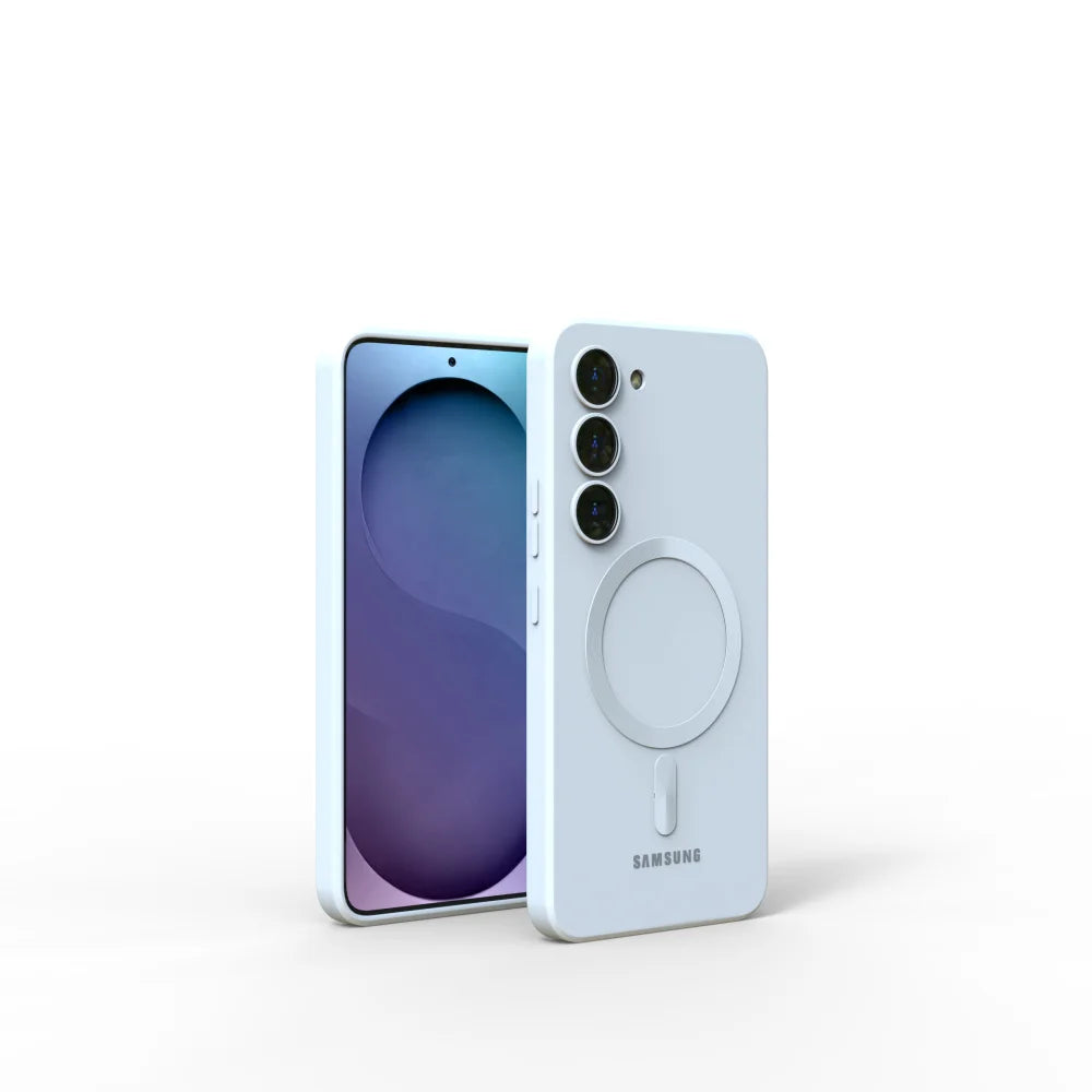 For Samsung Galaxy S25 FE Magsafe Case S25 S24 S23 S22 S21 Ultra Plus FE A17 A56 A36 A16 A55 A54 Soft Silicone Phone Back Cover