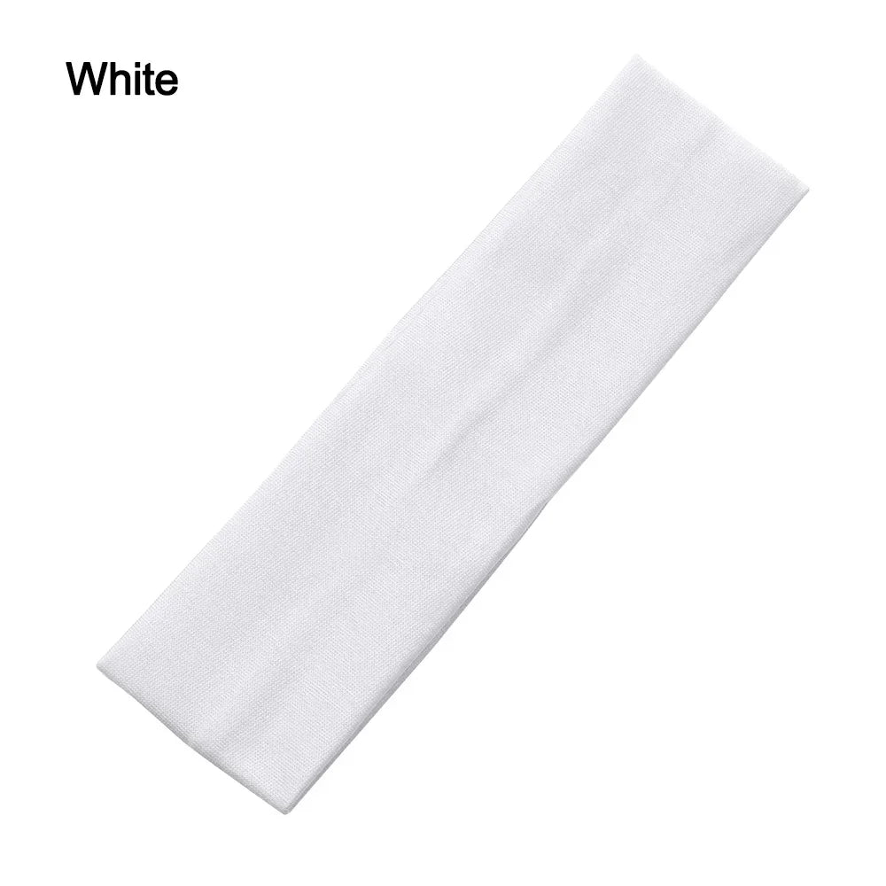 1PC Elastic Headband Sport Anti-slip Rubber Yoga Hair Bands For Women Men Running Sports Football Stretch Sweatband Candy Color
