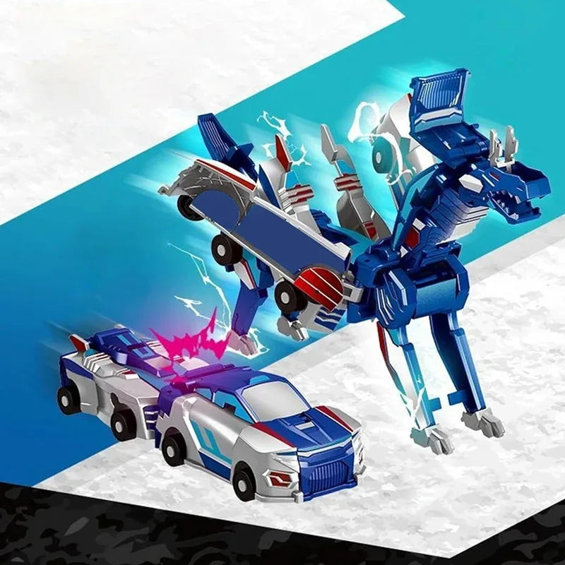 Unicorn Transformer : Magic Transformation Super Combination Car Toy 2 In 1 Kids Magnetic Collision Transforming Car Diy Toy
