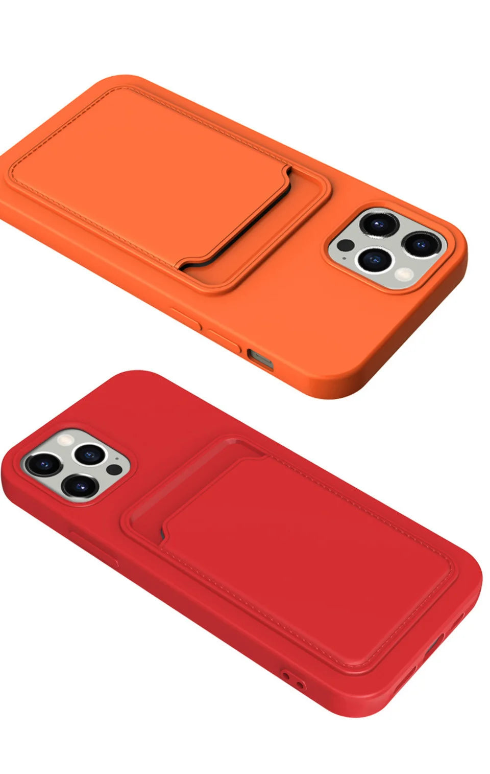 Phone Case For IPhone 16 Pro Max Case IPhone 12 Mini TPU Frosted Soft Protective Cover iPhone 14 Card Pocket 15 Plus