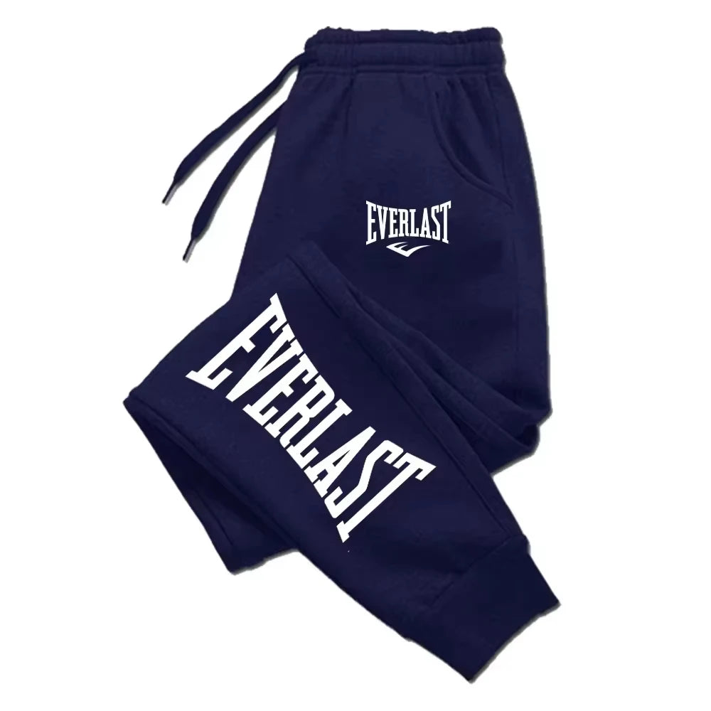 Men Printed Pants EVERLAST Men Women Running Pants Joggers Sweatpant Sport Casual Trousers Fitness Gym Breathable Pants