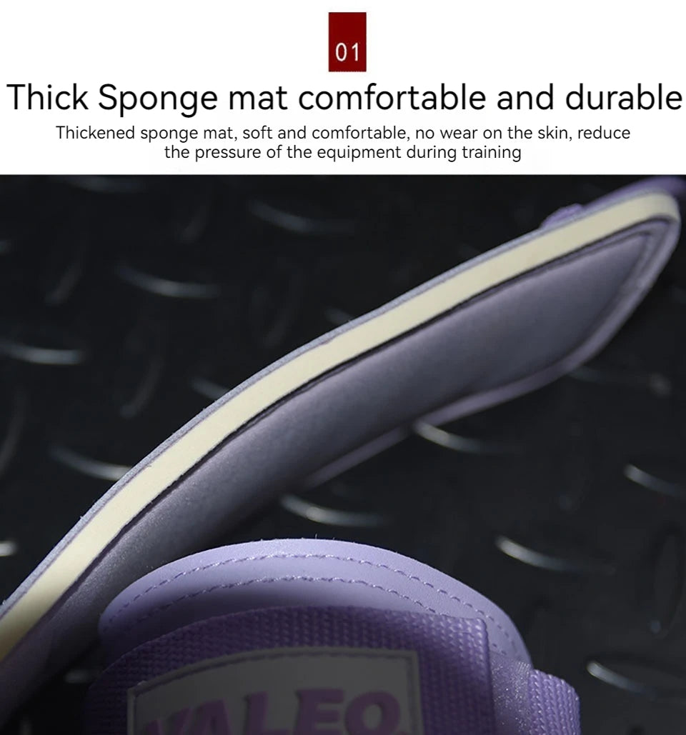 LOOGDEEL Resistance Bands Set Ankle Straps Adjustable Foot Support Padded Cuff Ankle Weight Leg Training Brace Yoga Sport Tool