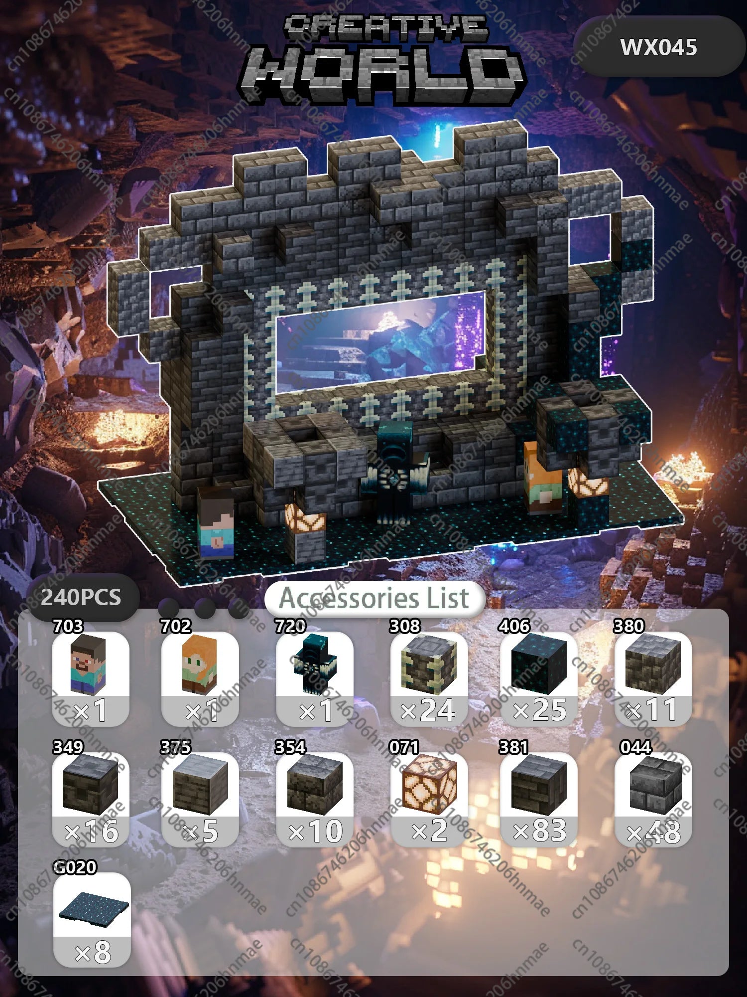 Magnetic Building Blocks Mine World Magnet Cube for Stacking Construction Brick Set Pixel Style Sensory Toys Kid Boys Girls DIY