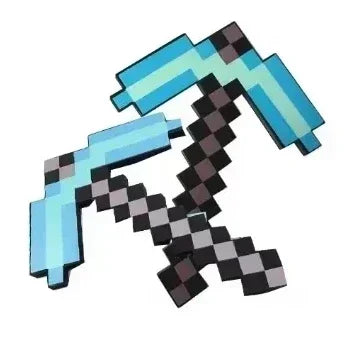 Hot Minecrafte 2pcs/set Design Figure Blue Diamond Sword Soft EVA Foam Action Figure Model Toy Ax Shovel Kits Toy For Fans Gift
