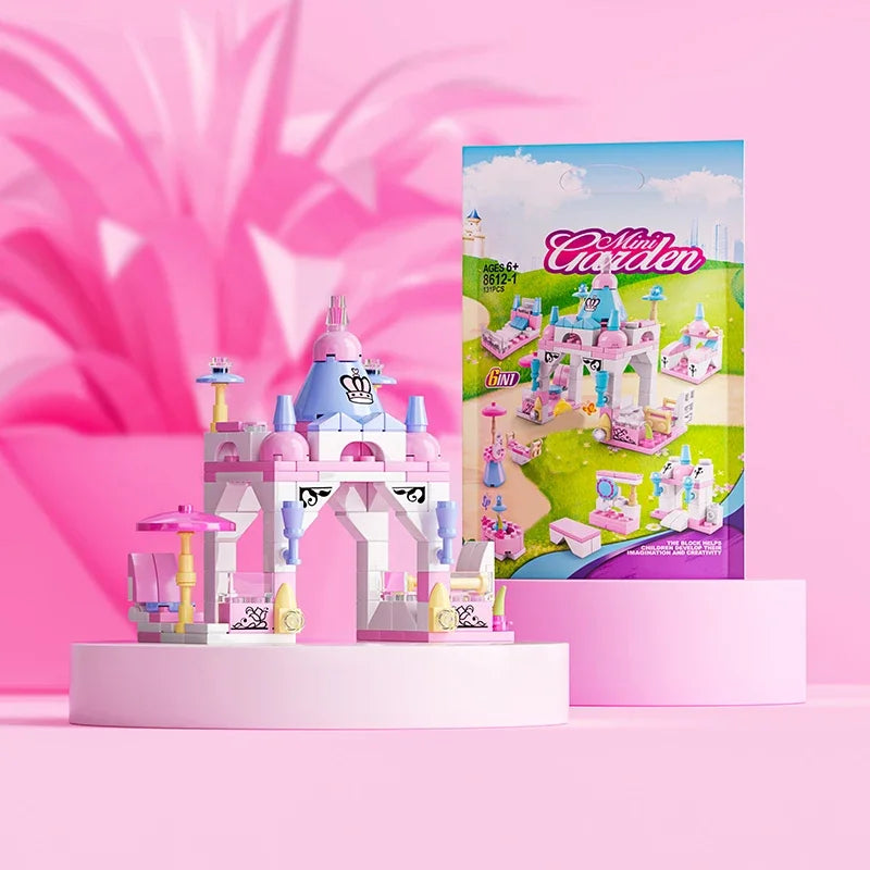 6IN1 Building Blocks City Fire Car Police Truck Engineering Crane Tank Helicopter Bricks Set Toys for Children Kids