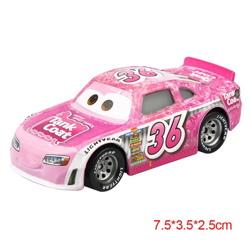 Mini Cars Disney Pixar Cars Toys Lightning McQueen Jackson Storm The King Mater 1:55 Diecast Metal Alloy Model Toys Kids Gifts