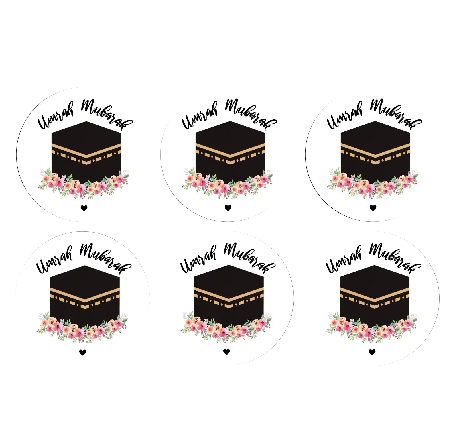 umrah mubarak decorative stickers, Muslin Sheep Holidays Kaaba Bottle Wrapper, hajj mubarak gift decoration supplies