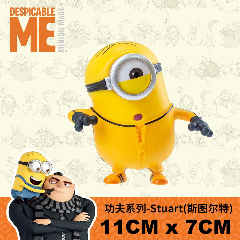 Authentic Full Series Toys Set Miniones Kevin Bob Gru 3d Eye Despicable Miniones With Action Figures Toys For Kids Gifts