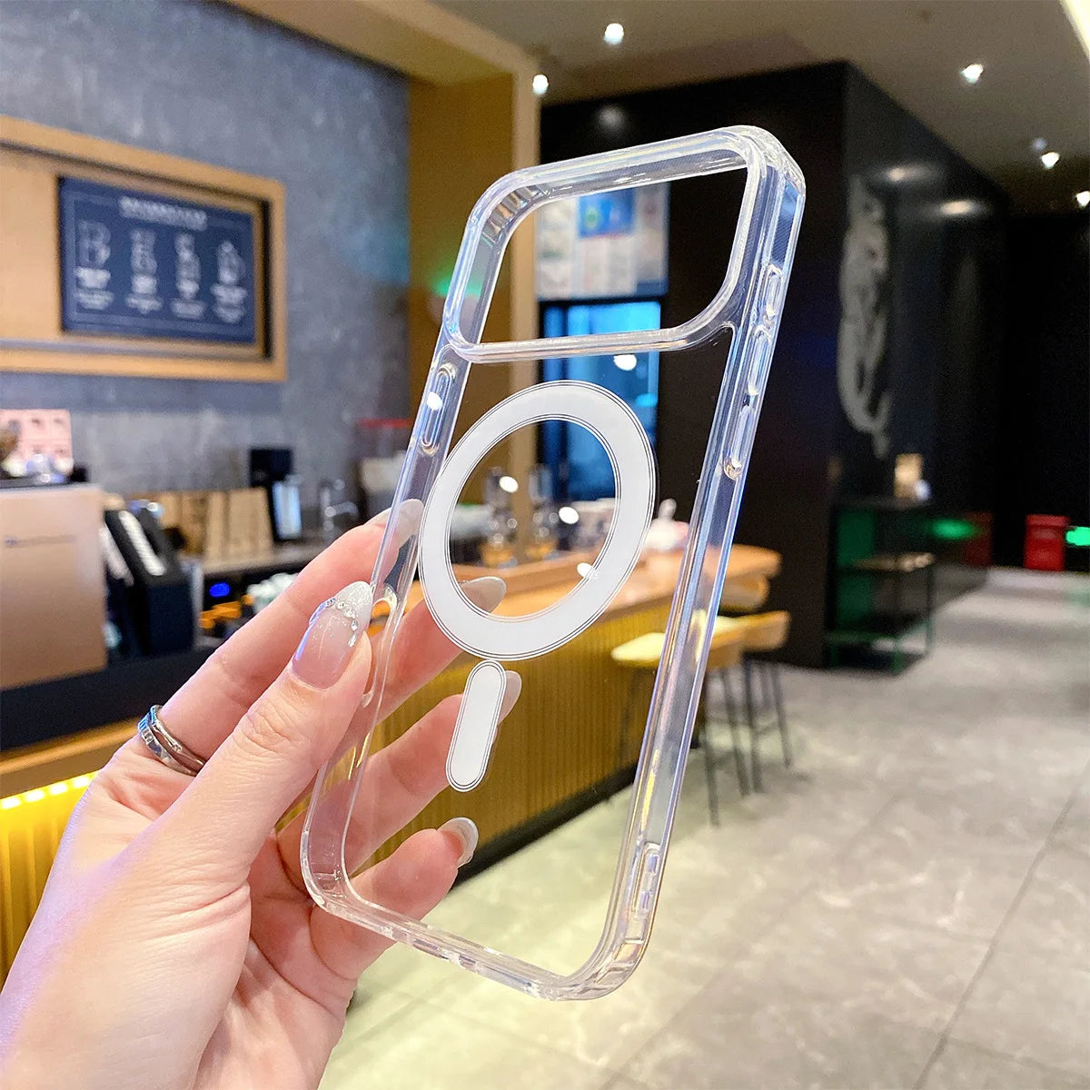 Transparent Original Magnetic Magsafe Phone Case for iPhone 17 Air 16 Pro Max 15 14 13 12 11 Boxed Shockproof Protective Cover