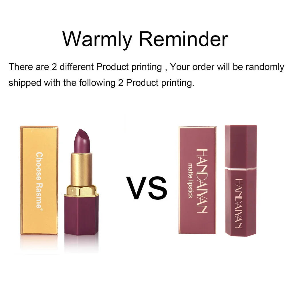 6 Colors Sexy Matte Lipstick Waterproof Long Lasting Color Rendering Non-stick Velvet Lips Liner Pencil Woman Makeup Cosmetics