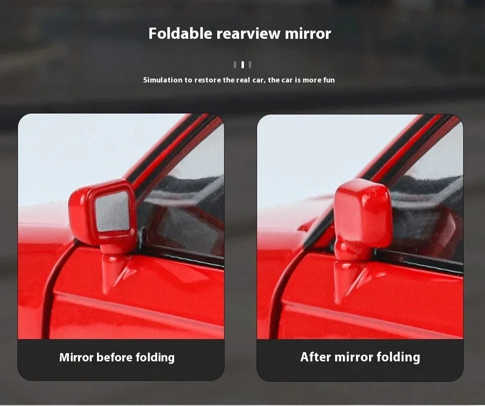 1:24 1988 BMW M3 E30 Alloy Sports Car Model Diecasts Metal Classic Car Vehicles Model Simulation Sound and Light Kids Toys Gifts