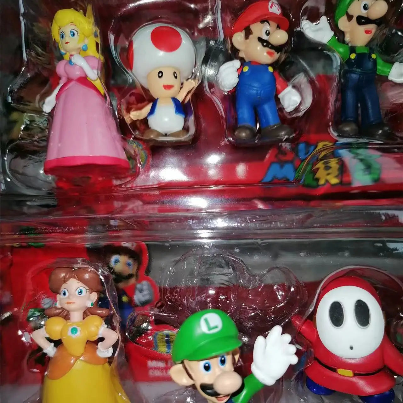 Super Mario Bros PVC Action Figure Toys Dolls Model Set Luigi Yoshi Donkey Kong MushroomFor Kids Birthday Gifts