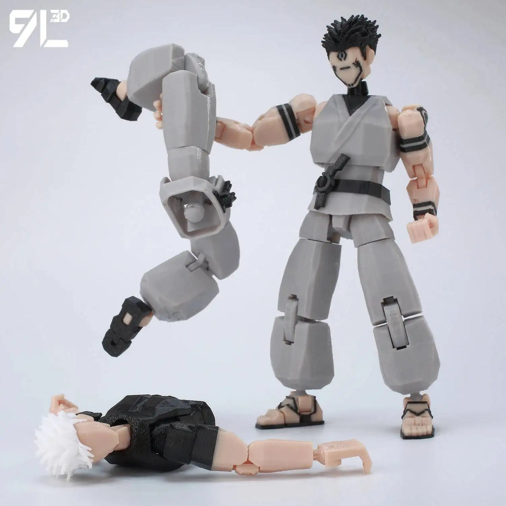 9L3D Printed Anime Jujutsu Kaisen Sukuna Yuji Yuta Satoru Gojo Lucky Dummy 13 Movable Shapeshift Action Figures Mannequin Toys