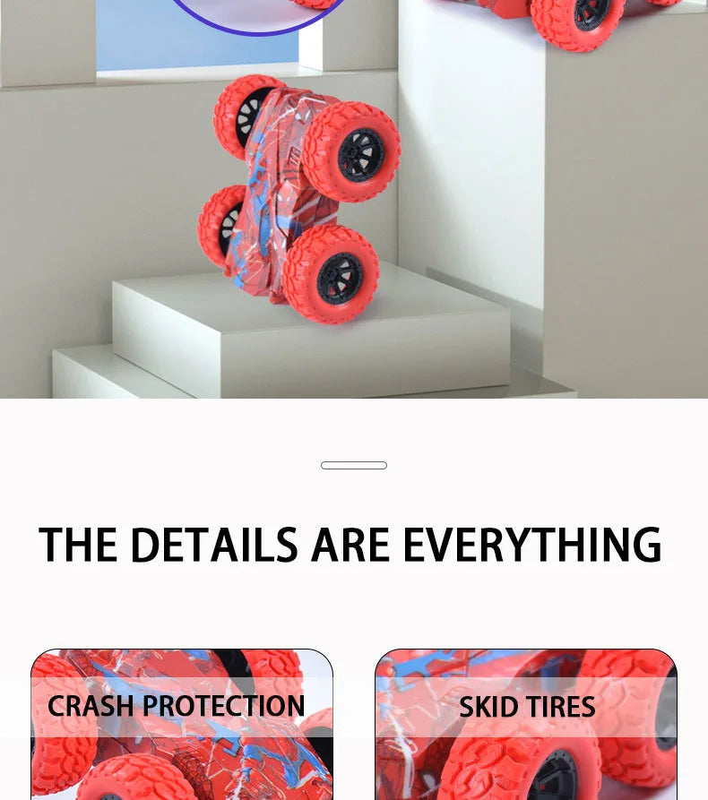 Children's toy car fun double-sided car inertial safety anti-collision anti-fall Kid's anti-fall model sliding off-road vehicle