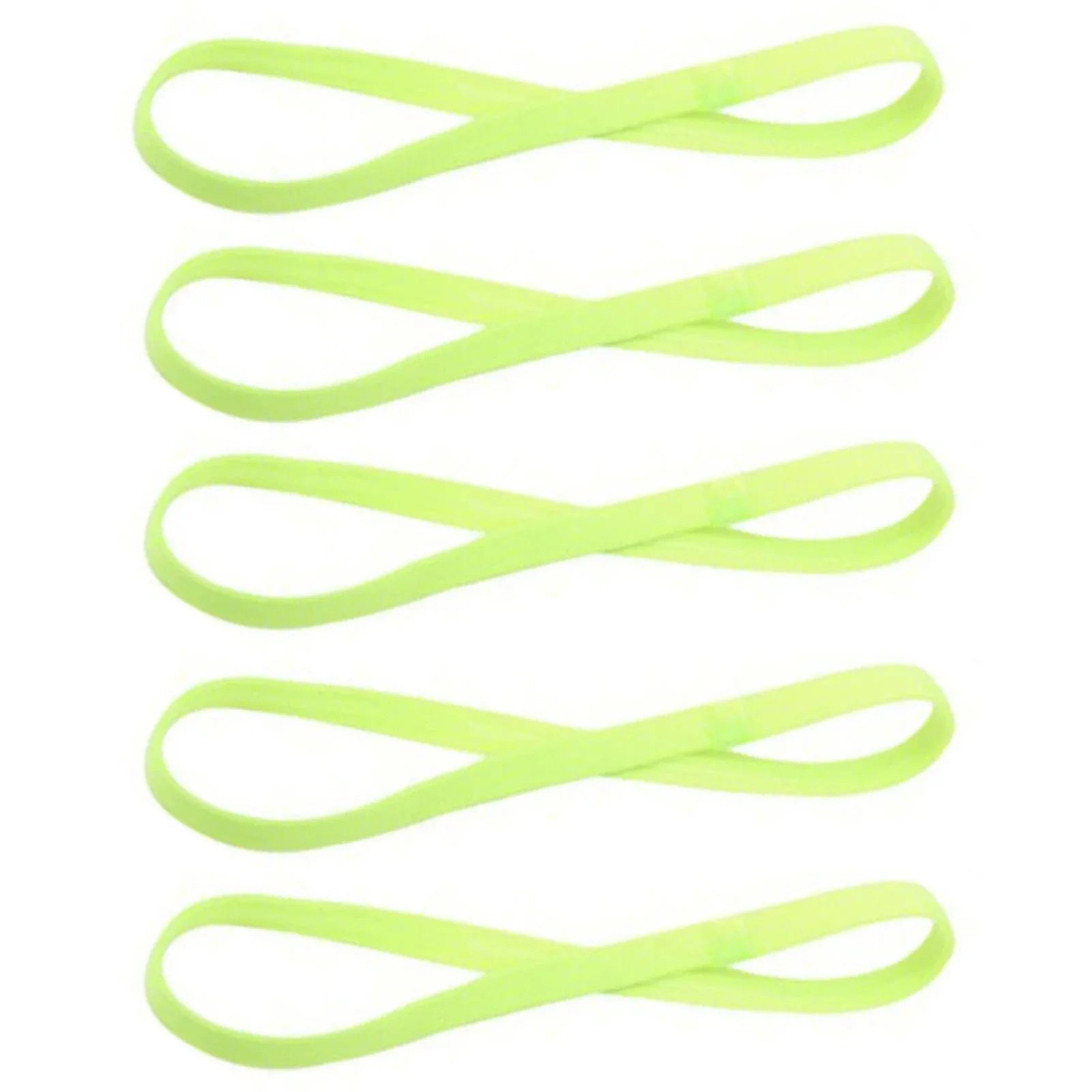 5Pcs Candy Color Women Men Yoga Hair Bands Sports Headband Girls Sport Anti-slip Elastic Rubber Sweatband Football Running