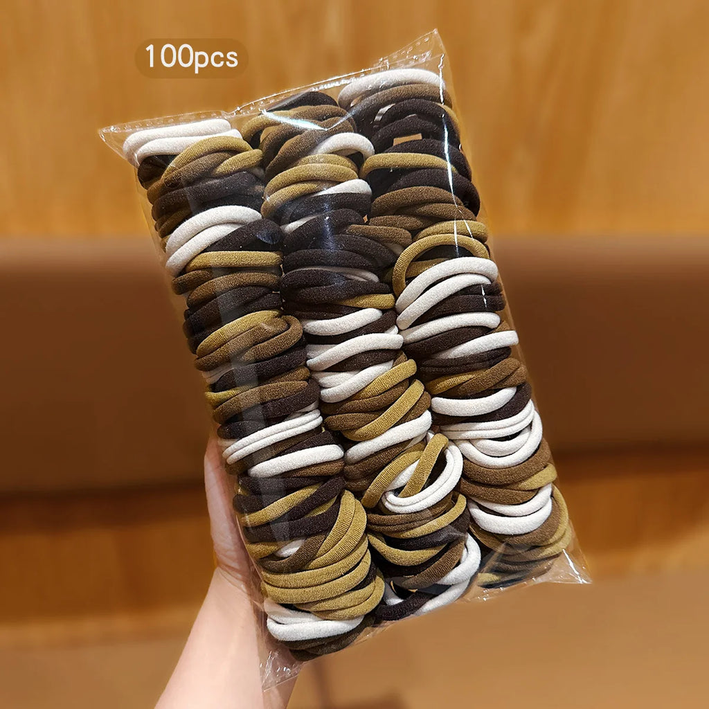 100 seamless, high elasticity, durable Korean style hair accessories with elastic bands suitable for daily use