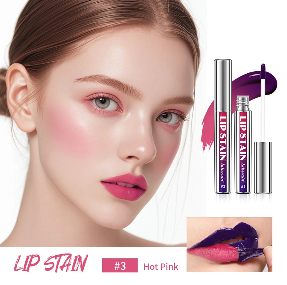 Peel Off Lip Stain Reveal Long Lasting Waterproof Pink Lip Tint Transfer Proof Non-stick Cup Natural Lip Stain Women's Cosmetics