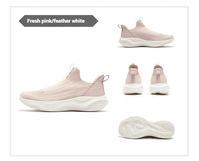 361 Degrees Women Running Shoes Spring New Mesh Thick Bottom Rebound Casual Shock-absorber Durable Female Sneaker 682512238