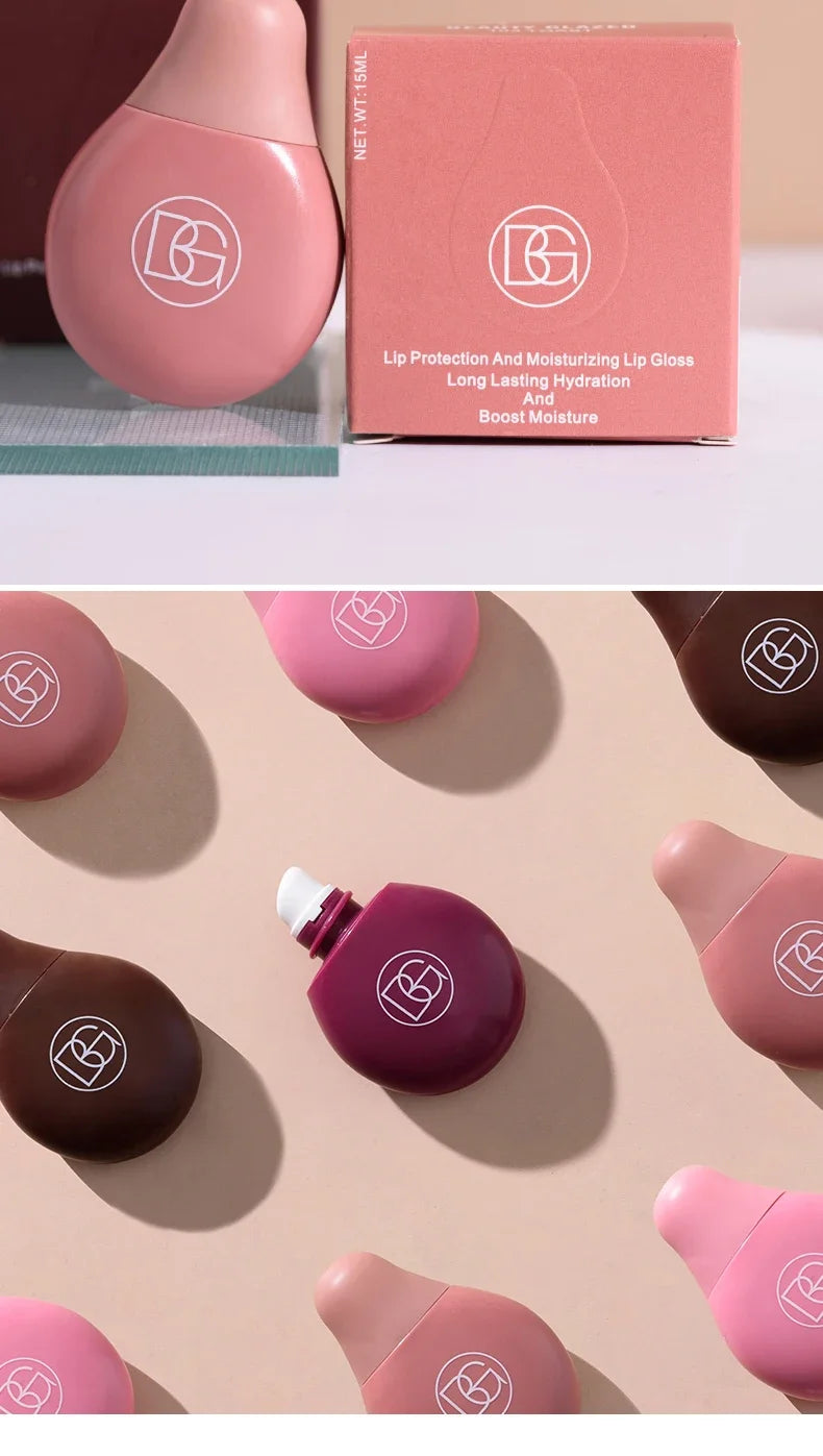 BEAUTY GLAZED 4Color Lipgloss Lip Oil Teens Moisturizing Lipstick Lip Balm High Shine And Lip Gloss Long-Lasting Dry Lip Care
