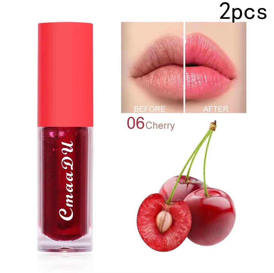 6 Color Fruit Flavor Color Change Lip Oil