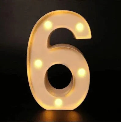 Number Letter Lamp Luminous Alphabet LED Lights Decororation Night Light for Home Wedding Birthday Christmas Party Decoration