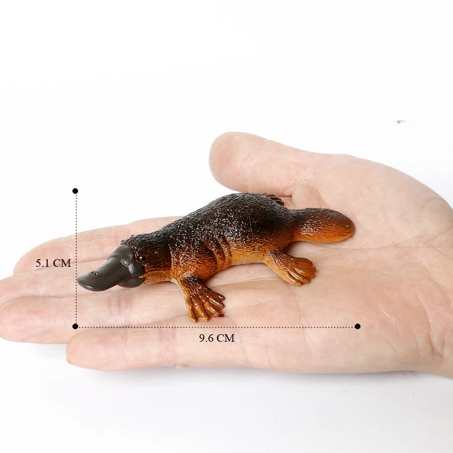 Realistic Woodland Creatures Figurines Toys Raccoon,Beavers ,Badger,Anteater,Platypus Easter Eggs Education Birthday Gift