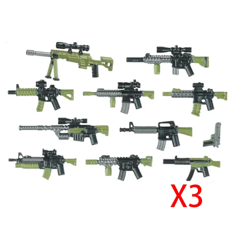 Military Army Figures Building Blocks SWAT Ghost Commando Special Forces Soldier Weapons Gun Hat Shield Belt AK Mini Bricks Toy