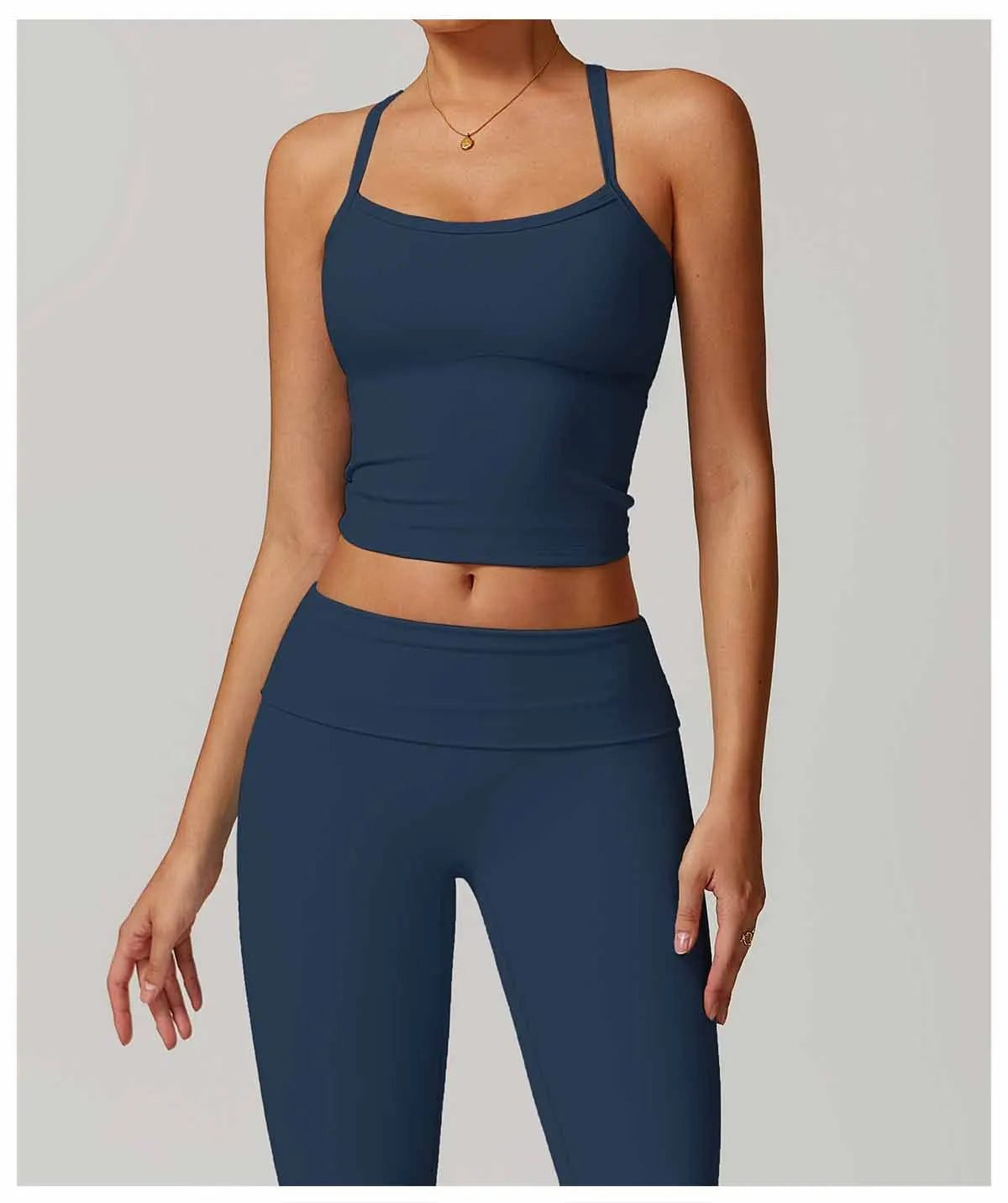 Women Cross Back Yoga Top Breathable Shockproof Sports Vest Fitness Sport Bra With Padded Gym Crop Top Running Active Sportswear