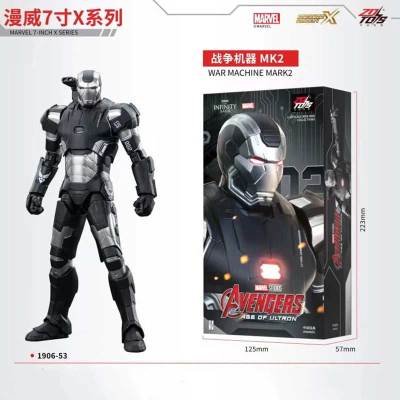 1:10 ZD Toys Iron Man MK25 Striker MK26 Gamma MK36 Peacemaker MK40 MK2 War Machine MK15 Sneaky Action Figure Collections Gift