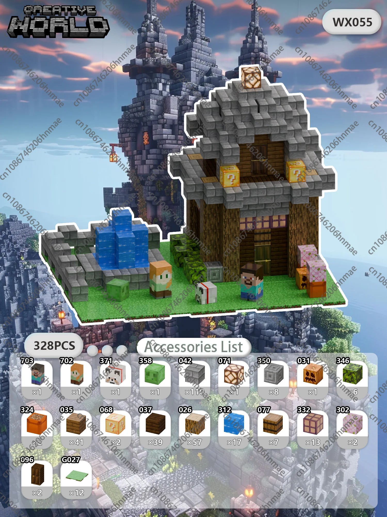 Magnetic Building Blocks Mine World Magnet Cube for Stacking Construction Brick Set Pixel Style Sensory Toys Kid Boys Girls DIY