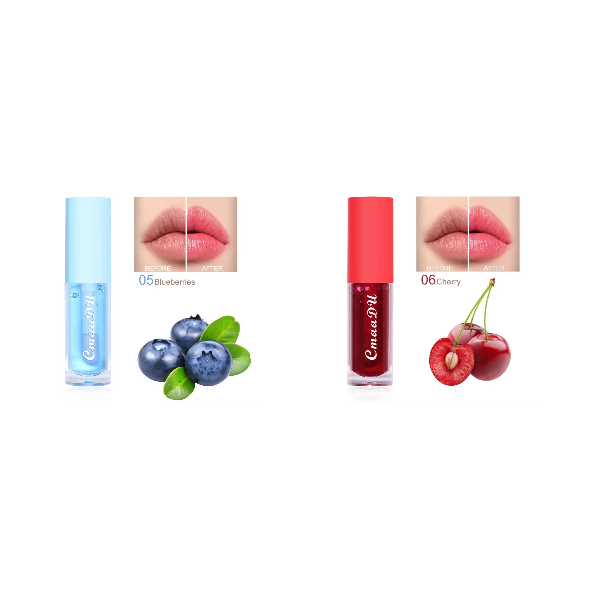 6 Color Fruit Flavor Color Change Lip Oil