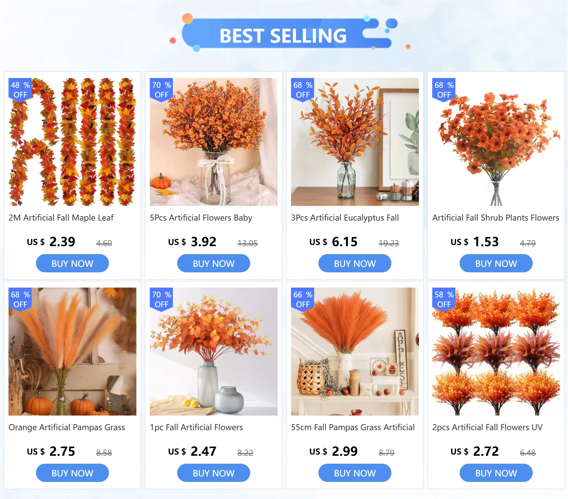 2M Artificial Fall Maple Leaf Garland Fake Plants Autumn Decor Leaves Vine for Thanksgiving Halloween Festivals Wedding Decora