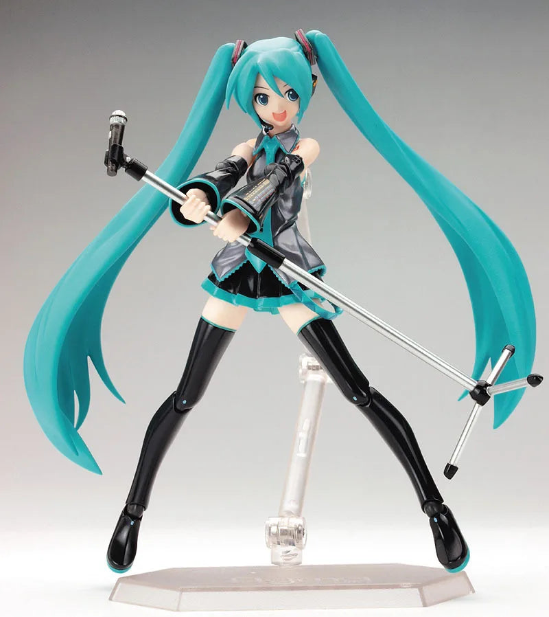 Anime FIGMA Hatsune Miku Action Figures Movable Joints Contain The Props Desktop Decoration Collection PVC Model Toys Kids Gifts