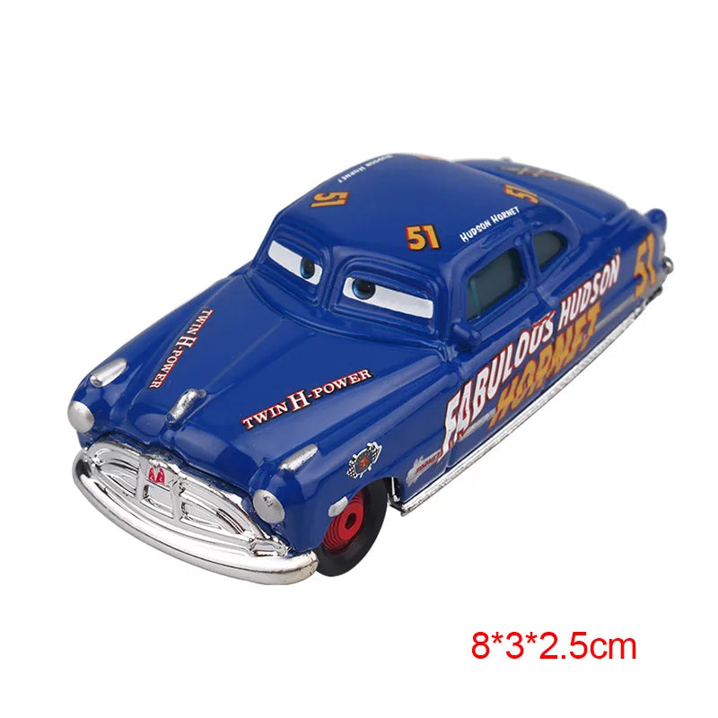 Mini Cars Disney Pixar Cars Toys Lightning McQueen Jackson Storm The King Mater 1:55 Diecast Metal Alloy Model Toys Kids Gifts