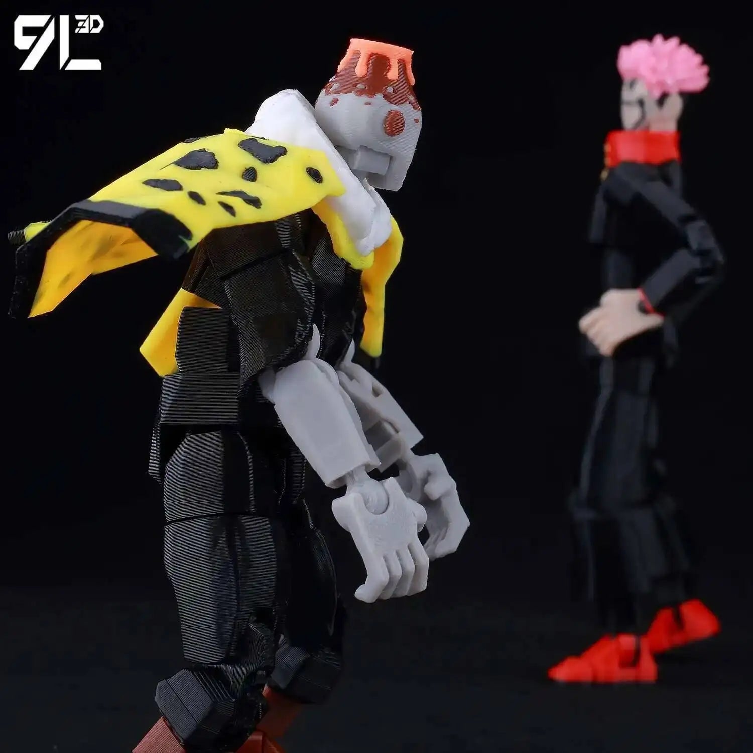 9L3D Printed Anime Jujutsu Kaisen Sukuna Yuji Yuta Satoru Gojo Lucky Dummy 13 Movable Shapeshift Action Figures Mannequin Toys