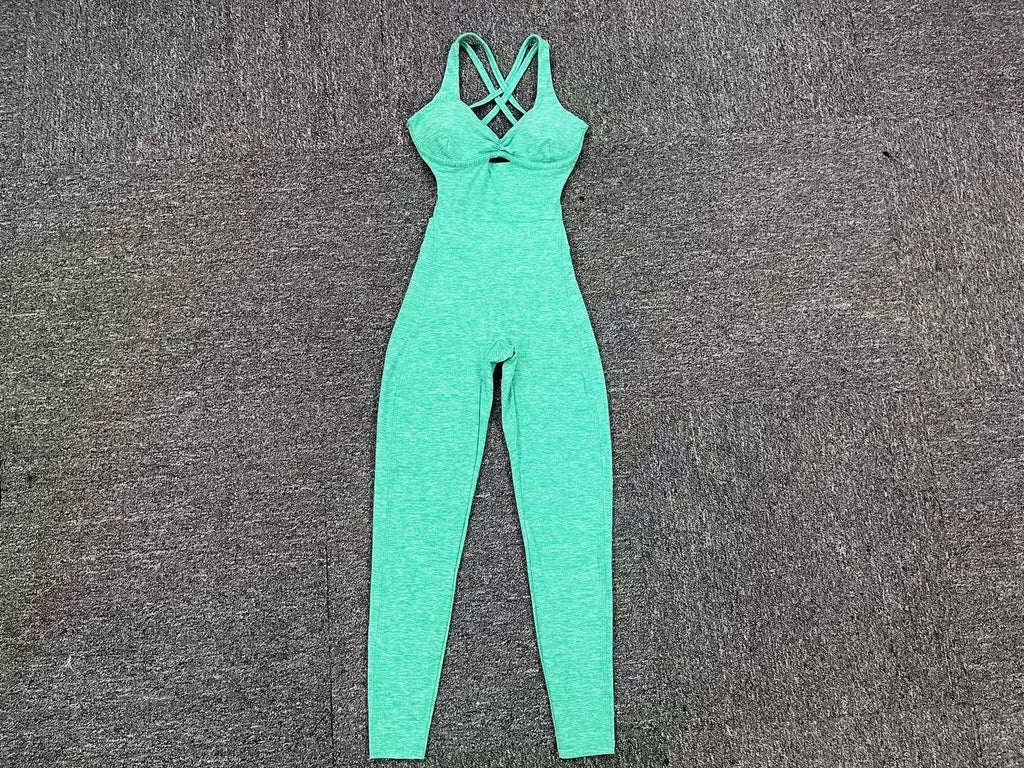 Sporty Jumpsuit Women Sportwear 2025 Workout Yoga Clothes Push Up Gym Set Women Sportswear Sport Outfit Fitness Overalls Black