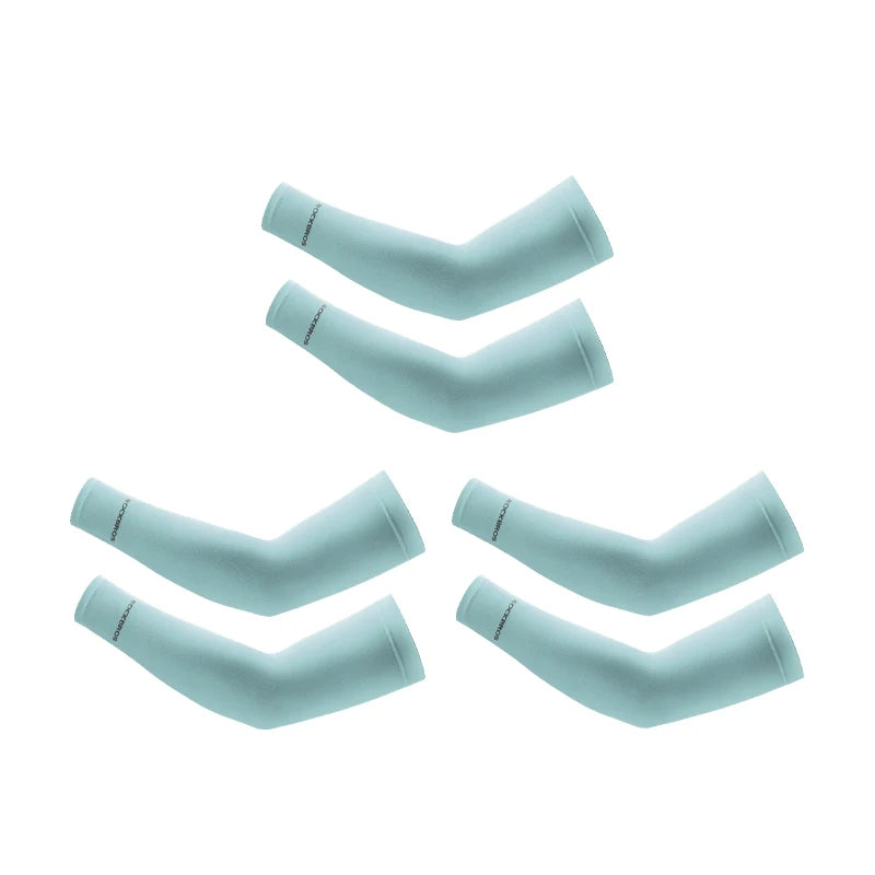 ROCKBROS Ice Silk Bicycle Sleeves Summer Breathable Cycling Arm Protection Outdoor Sun UV Protect Sports MTB Road Bike Sleeves