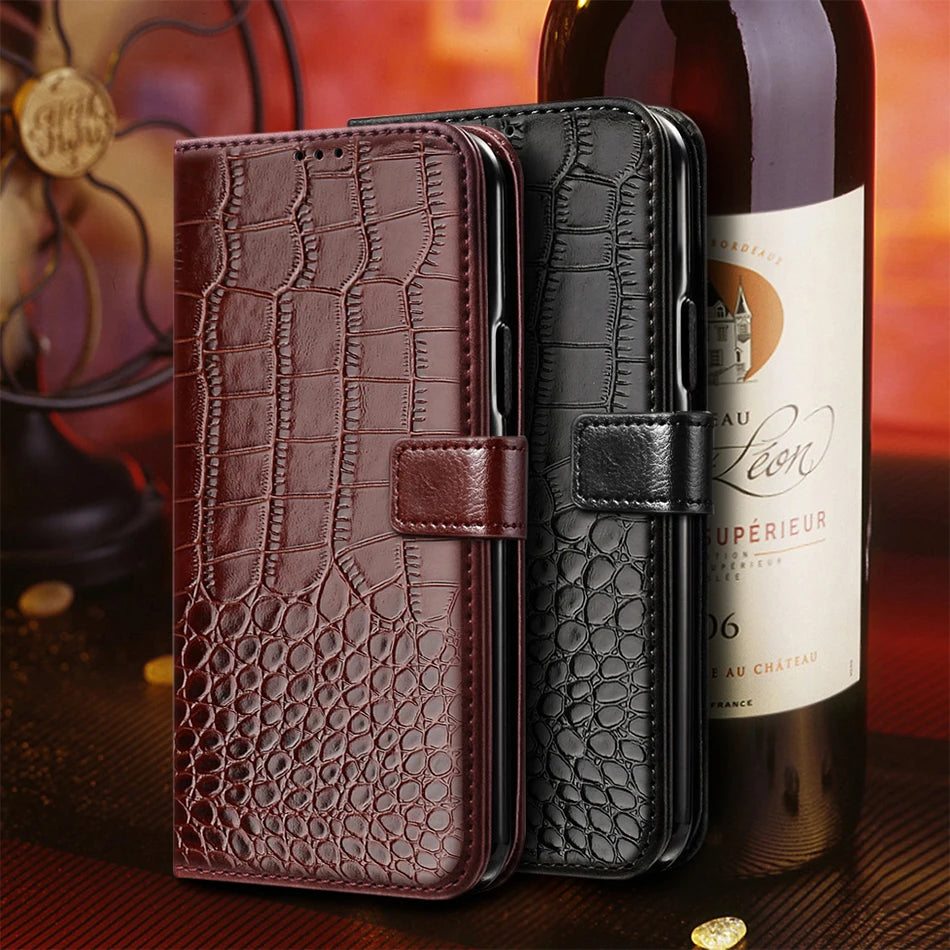 Leather Wallet Phone Case For iPhone 17 Pro Max Air 16 16Pro 16e 16Plus 15 12 14 13 11 SE XS XR X 8 7 Plus Flip Card Slot Cover