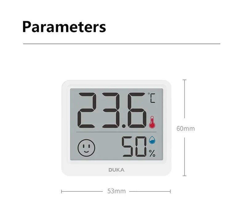 Xiaomi DUKA Atuman 2.5 Inch LCD Electronic Digital Temperature Humidity Meter Indoor Mini Thermometer Hygrometer Weather Sensor