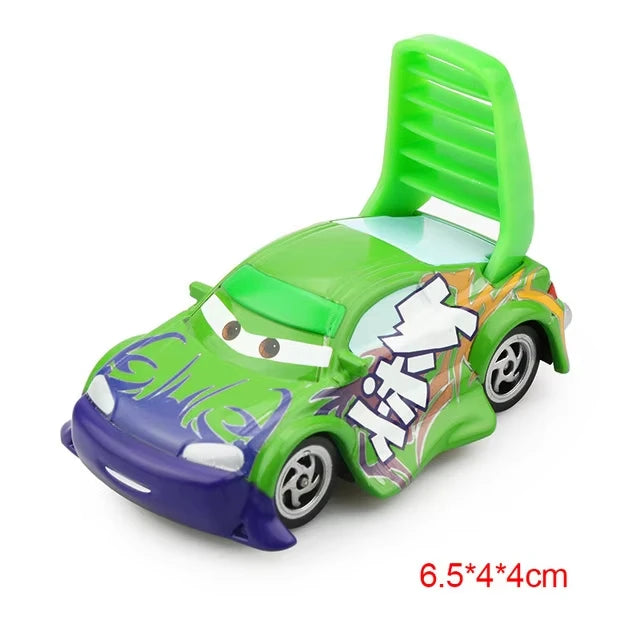 Mini Cars Disney Pixar Cars Toys Lightning McQueen Jackson Storm The King Mater 1:55 Diecast Metal Alloy Model Toys Kids Gifts