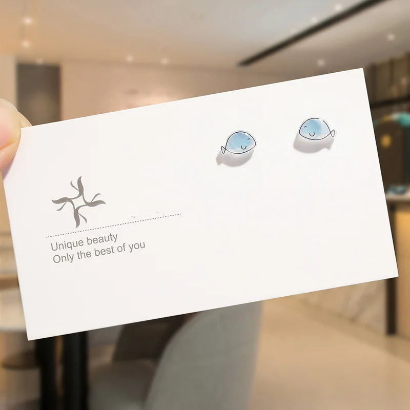 Round Magnetic Non-Piercing Clips on Stud Earrings Cute Fruit Series Stainless Steel Ear Stud Fashion Jewelry Sweet Girls 1 Pair