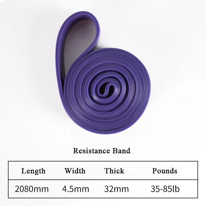 Heavy Duty Resistance Band Latex Elastic Belt Pull up Assist for Pilates Workout Fitness Home Gym Shape Body Exercise