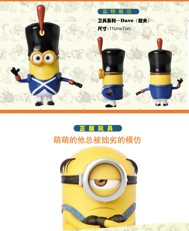 Authentic Full Series Toys Set Miniones Kevin Bob Gru 3d Eye Despicable Miniones With Action Figures Toys For Kids Gifts