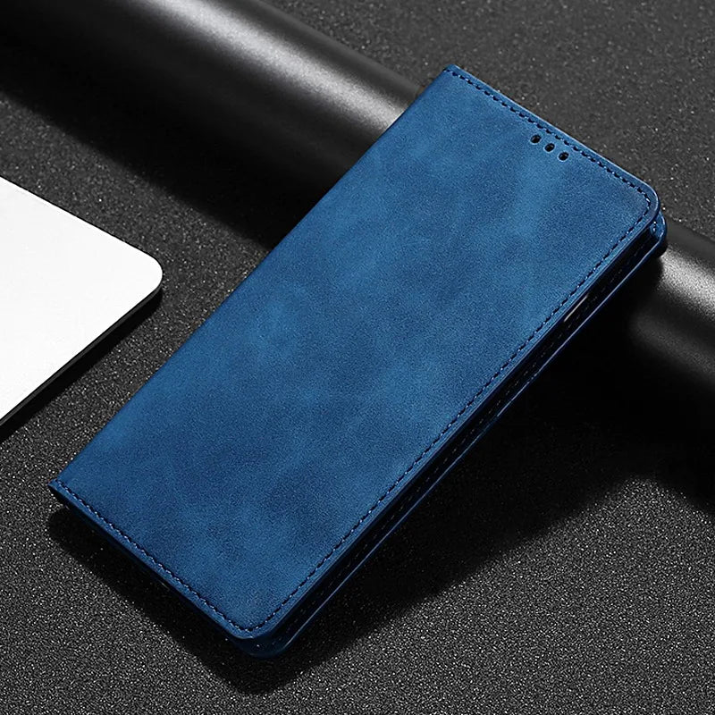 Luxury PU Leather Case For Samsung Galaxy S5 S6 S7 S10E S20 S21 S20 Ultra FE Edge S8 S9 S10 Lite Plus Flip Phone Case Cover  Bag